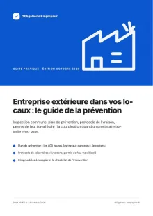 Couverture du guide PDF « Entreprise extérieure dans vos locaux : le guide de la prévention »